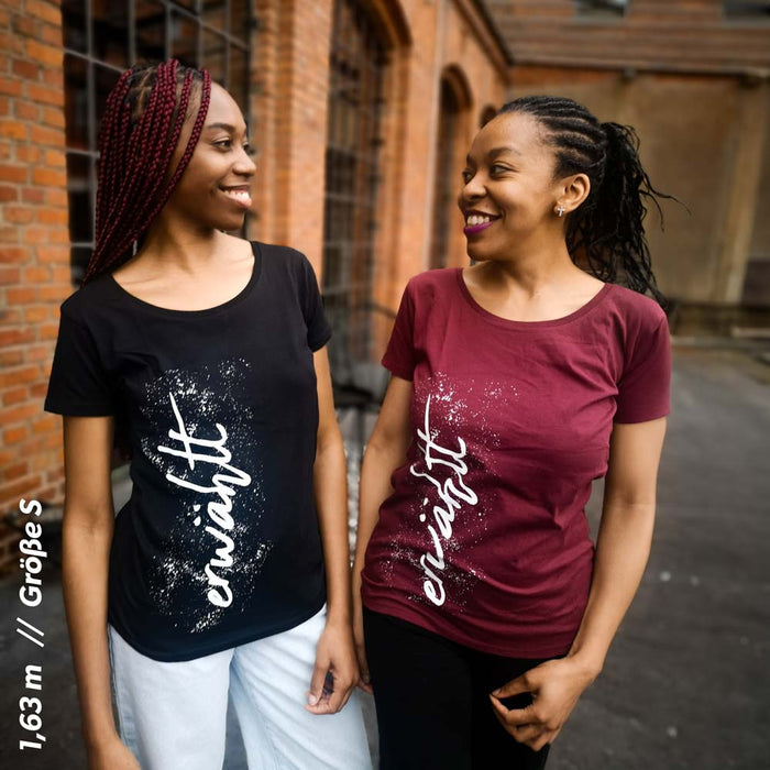 T-Shirt "Erwählt" burgundy