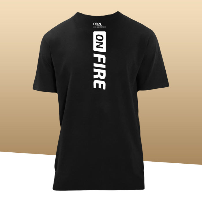 T-Shirt ON FIRE black