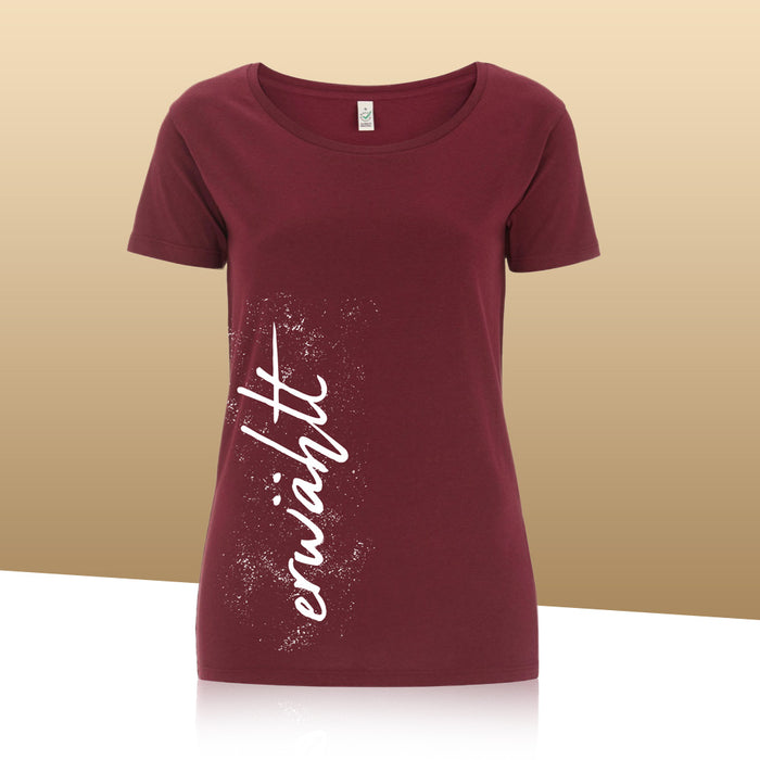 T-Shirt "Erwählt" burgundy