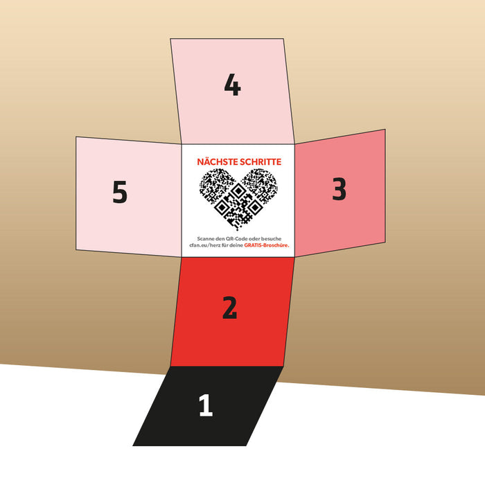 Herz Gospel-Faltkarte// 10er Pack