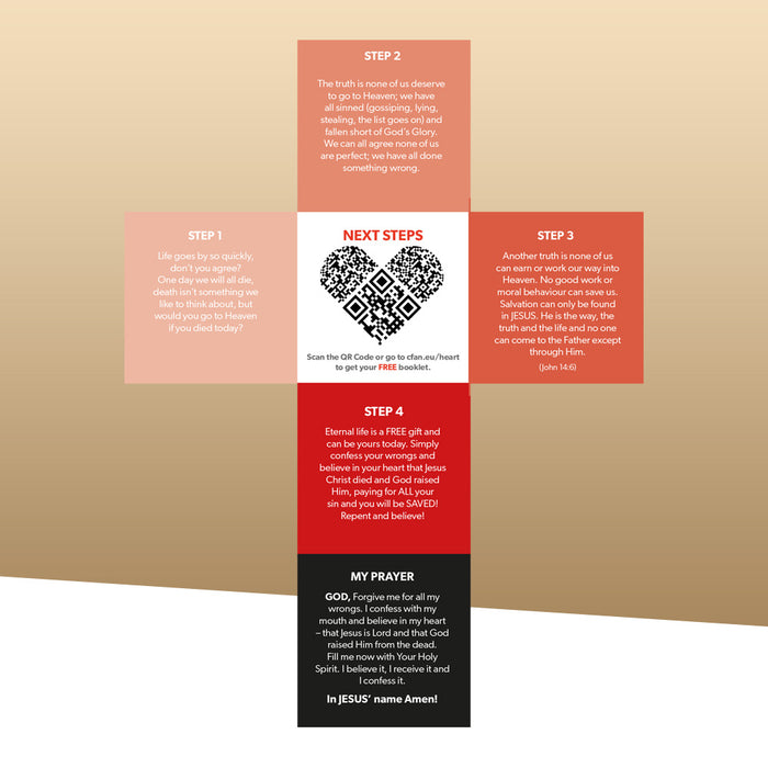 Heart Gospel Tract / Pack of 10