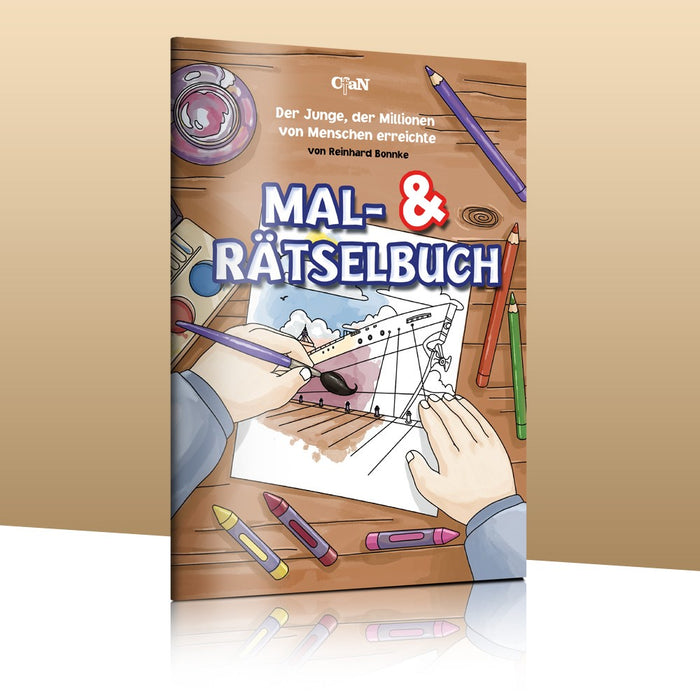 Mal- und Rätselbuch zu "Der Junge der Millionen von Menschen erreichte"