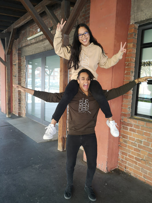 Hoodie SURRENDER (sand/nude)