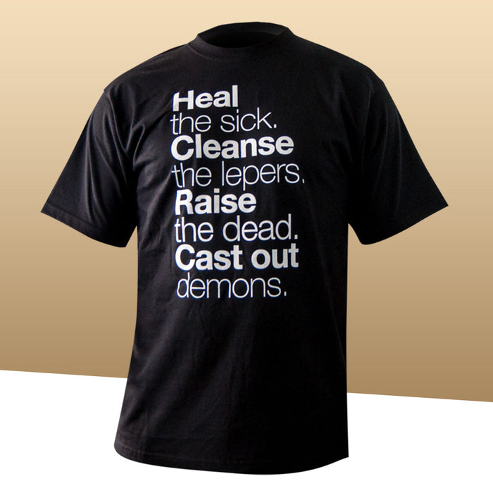 T-Shirt Mt. 10:8 black